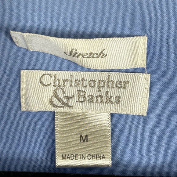 Christopher & Banks Cottagecore Ruffle Cotton Pastel Girly Boho Buttons Sz. M - Picture 2 of 9